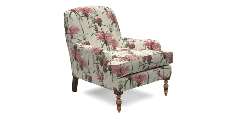 Lyndhurst Chair in V&A Threads of India Opulent-Velvets Lahore Dynasty Slate