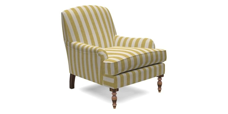 Lyndhurst Chair in V&A Threads of India Opulent-Velvets Lahore Dynasty Slate