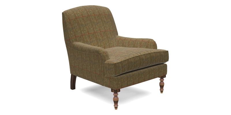 Lyndhurst Chair in V&A Threads of India Opulent-Velvets Lahore Dynasty Slate