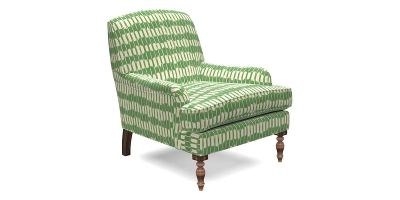 Lyndhurst Chair in V&A Threads of India Opulent-Velvets Lahore Dynasty Slate