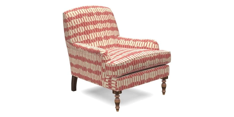 Lyndhurst Chair in V&A Threads of India Opulent-Velvets Lahore Dynasty Slate