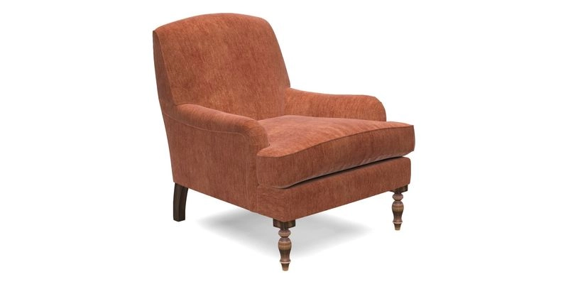 Lyndhurst Chair in V&A Threads of India Opulent-Velvets Lahore Dynasty Slate