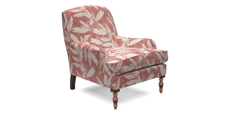 Lyndhurst Chair in V&A Threads of India Opulent-Velvets Lahore Dynasty Slate