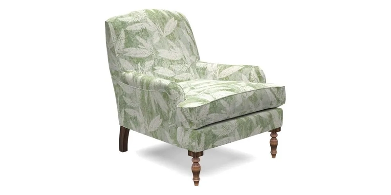 Lyndhurst Chair in V&A Threads of India Opulent-Velvets Lahore Dynasty Slate