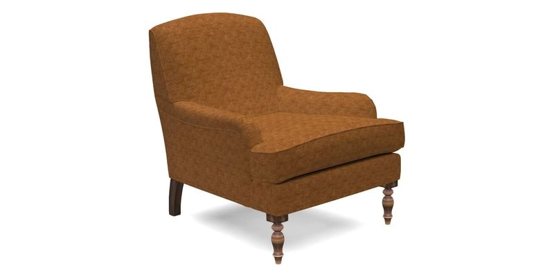 Lyndhurst Chair in V&A Threads of India Opulent-Velvets Lahore Dynasty Slate