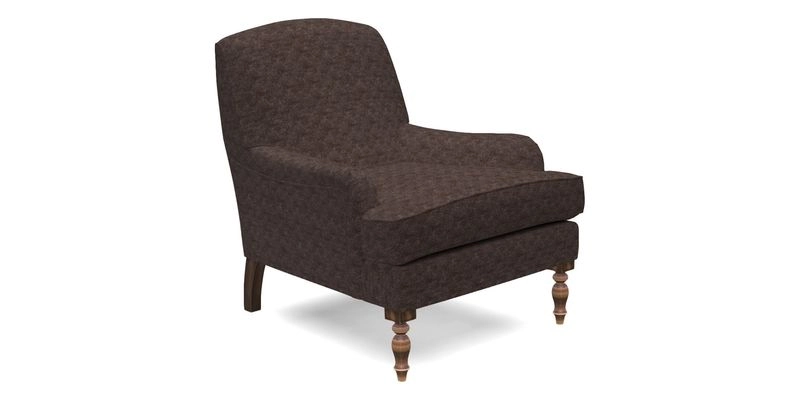 Lyndhurst Chair in V&A Threads of India Opulent-Velvets Lahore Dynasty Slate