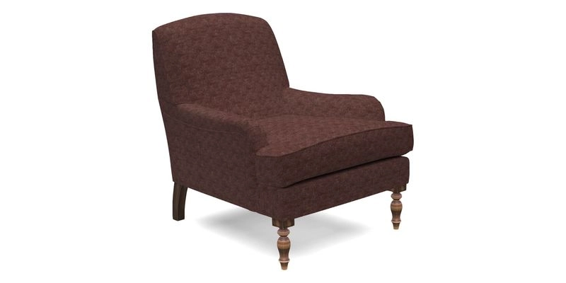 Lyndhurst Chair in V&A Threads of India Opulent-Velvets Lahore Dynasty Slate