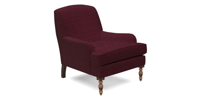 Lyndhurst Chair in V&A Threads of India Opulent-Velvets Lahore Dynasty Slate