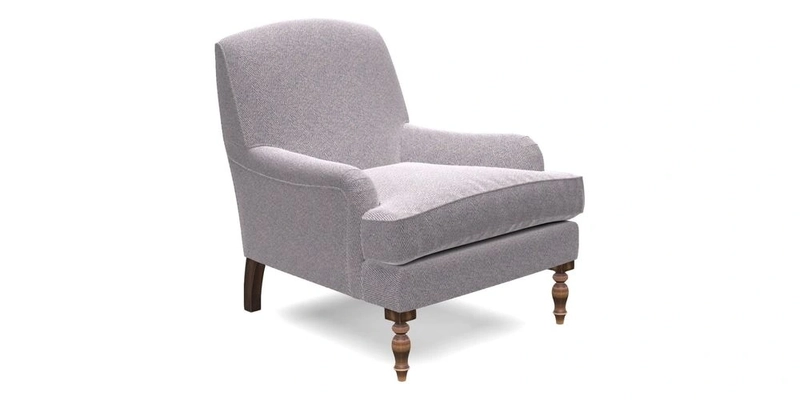 Lyndhurst Chair in V&A Threads of India Opulent-Velvets Lahore Dynasty Slate