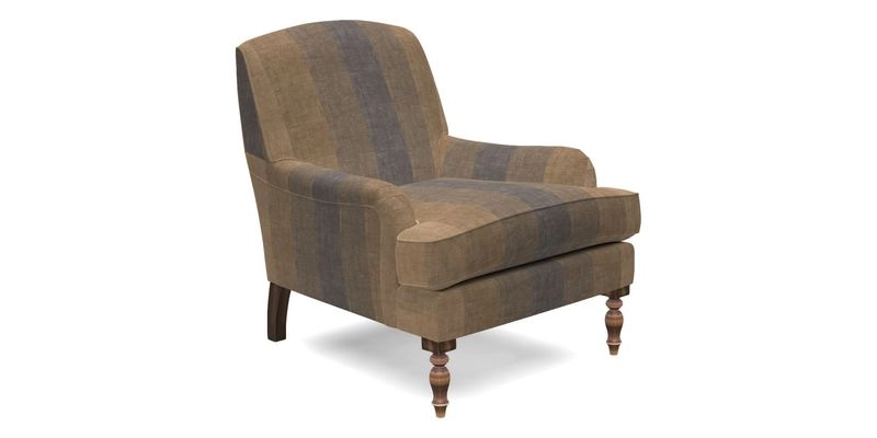 Lyndhurst Chair in V&A Threads of India Opulent-Velvets Lahore Dynasty Slate