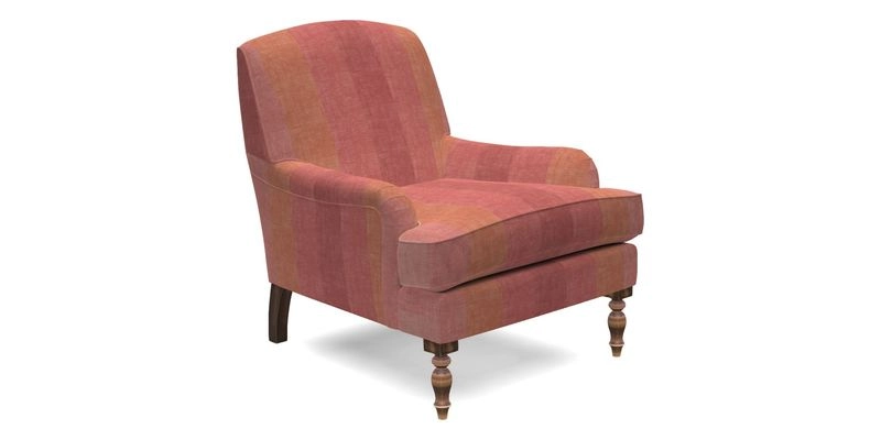 Lyndhurst Chair in V&A Threads of India Opulent-Velvets Lahore Dynasty Slate