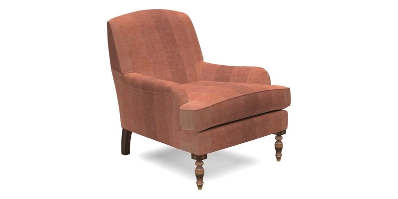 Lyndhurst Chair in V&A Threads of India Opulent-Velvets Lahore Dynasty Slate