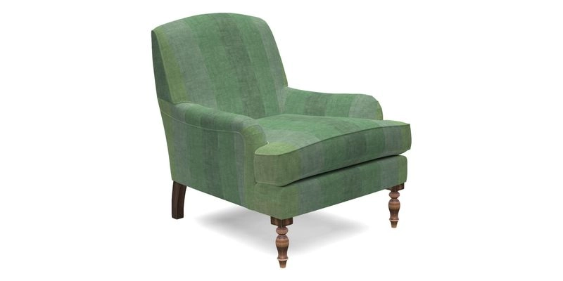 Lyndhurst Chair in V&A Threads of India Opulent-Velvets Lahore Dynasty Slate