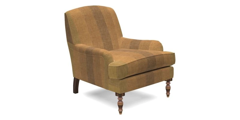 Lyndhurst Chair in V&A Threads of India Opulent-Velvets Lahore Dynasty Slate