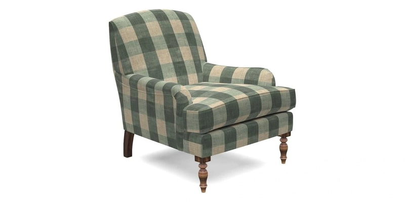 Lyndhurst Chair in V&A Threads of India Opulent-Velvets Lahore Dynasty Slate