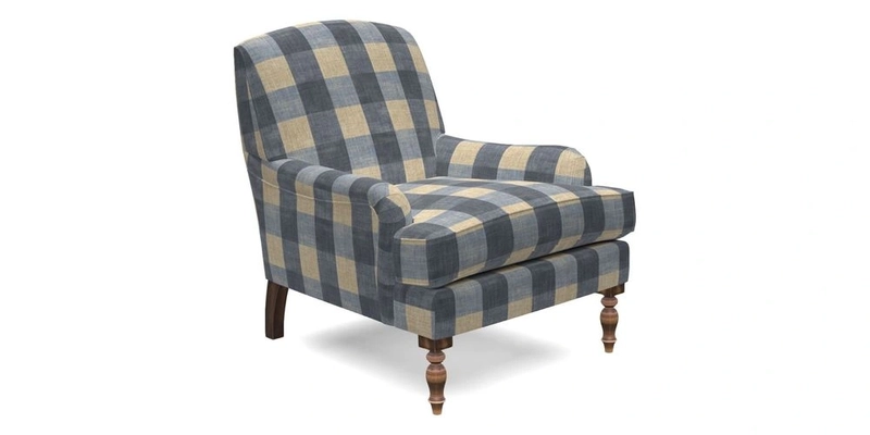 Lyndhurst Chair in V&A Threads of India Opulent-Velvets Lahore Dynasty Slate