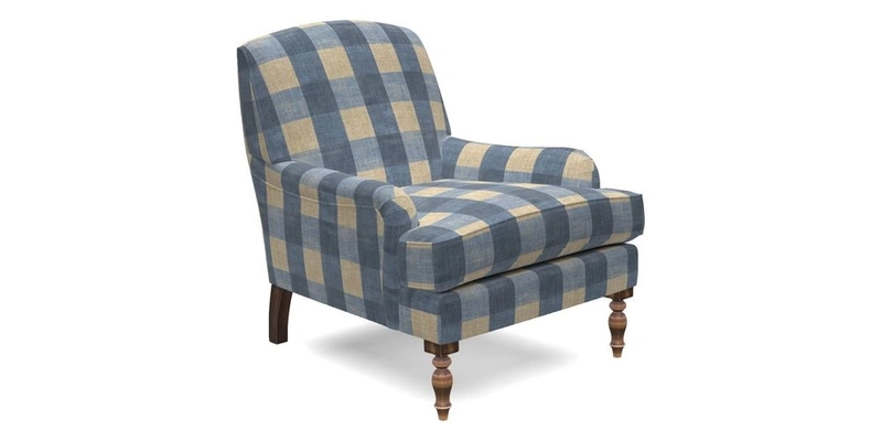 Lyndhurst Chair in V&A Threads of India Opulent-Velvets Lahore Dynasty Slate