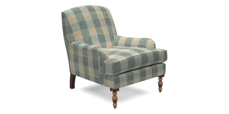 Lyndhurst Chair in V&A Threads of India Opulent-Velvets Lahore Dynasty Slate