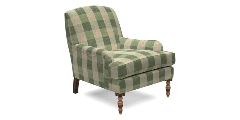 Lyndhurst Chair in V&A Threads of India Opulent-Velvets Lahore Dynasty Slate