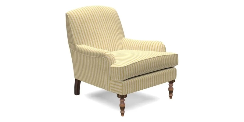 Lyndhurst Chair in V&A Threads of India Opulent-Velvets Lahore Dynasty Slate