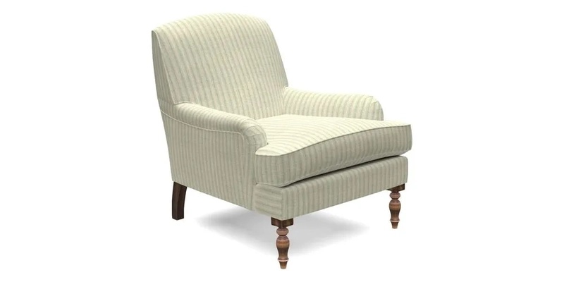 Lyndhurst Chair in V&A Threads of India Opulent-Velvets Lahore Dynasty Slate