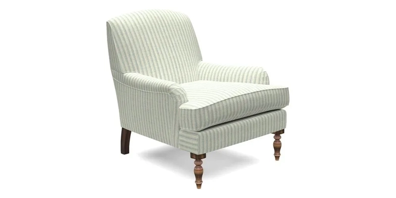 Lyndhurst Chair in V&A Threads of India Opulent-Velvets Lahore Dynasty Slate