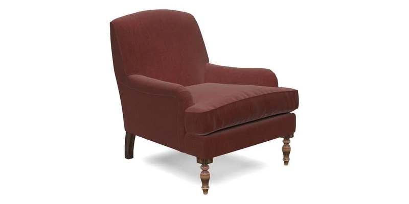 Lyndhurst Chair in V&A Threads of India Opulent-Velvets Lahore Dynasty Slate