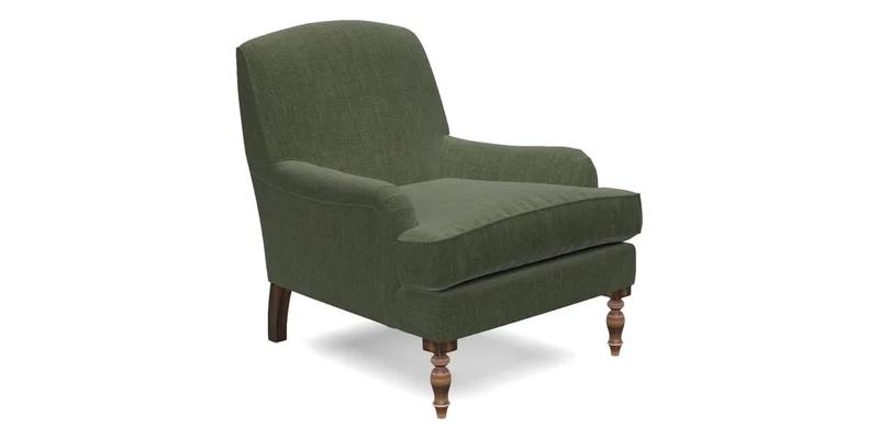 Lyndhurst Chair in V&A Threads of India Opulent-Velvets Lahore Dynasty Slate