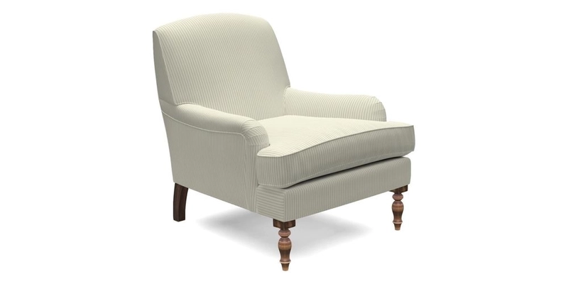 Lyndhurst Chair in V&A Threads of India Opulent-Velvets Lahore Dynasty Slate