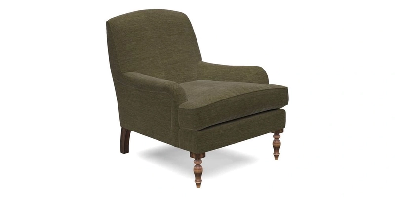 Lyndhurst Chair in V&A Threads of India Opulent-Velvets Lahore Dynasty Slate