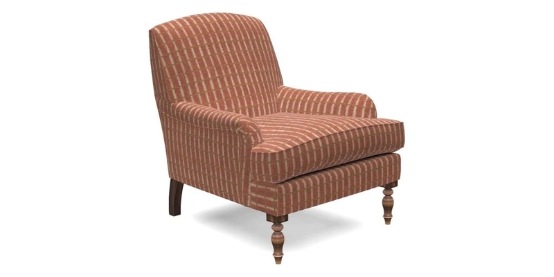 Lyndhurst Chair in V&A Threads of India Opulent-Velvets Lahore Dynasty Slate