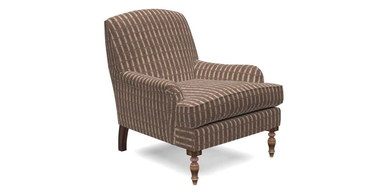 Lyndhurst Chair in V&A Threads of India Opulent-Velvets Lahore Dynasty Slate