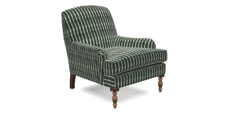 Lyndhurst Chair in V&A Threads of India Opulent-Velvets Lahore Dynasty Slate