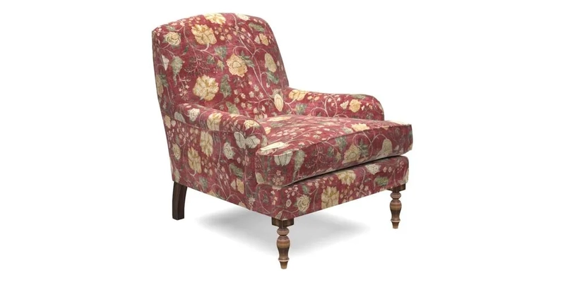 Lyndhurst Chair in V&A Threads of India Opulent-Velvets Lahore Dynasty Slate