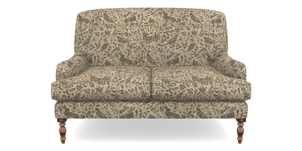 Product photograph of Lyndhurst 2 Seater Sofa In V A Drawn From Nature - Bird And Rabbit - Brown from Sofas and Stuff Limited