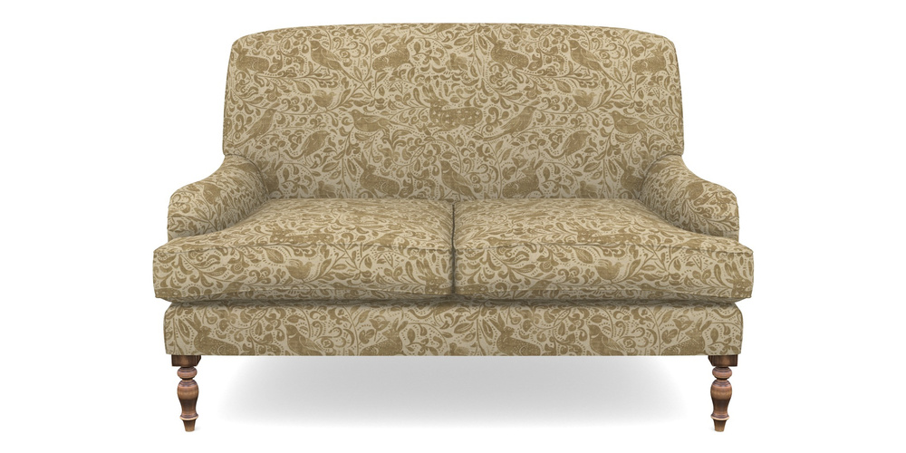 Product photograph of Lyndhurst 2 Seater Sofa In V A Drawn From Nature - Bird And Rabbit - Gold from Sofas and Stuff Limited