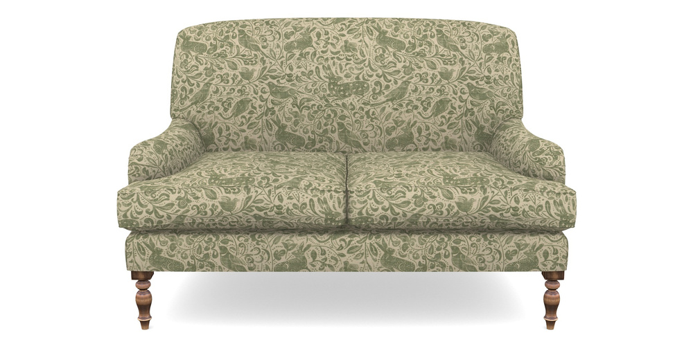 Product photograph of Lyndhurst 2 Seater Sofa In V A Drawn From Nature - Bird And Rabbit - Light Green from Sofas and Stuff Limited