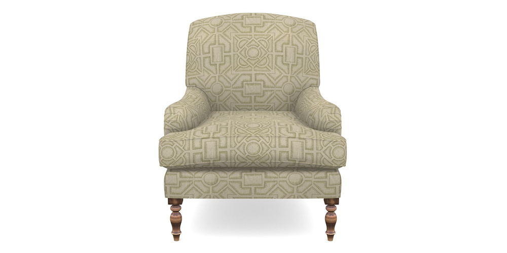 Product photograph of Lyndhurst Chair In Rhs Collection - Large Knot Garden Linen - Olive from Sofas and Stuff Limited