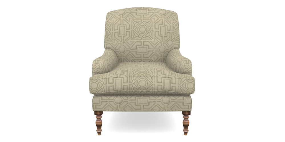 Product photograph of Lyndhurst Chair In Rhs Collection - Large Knot Garden Linen - Pistachio from Sofas and Stuff Limited