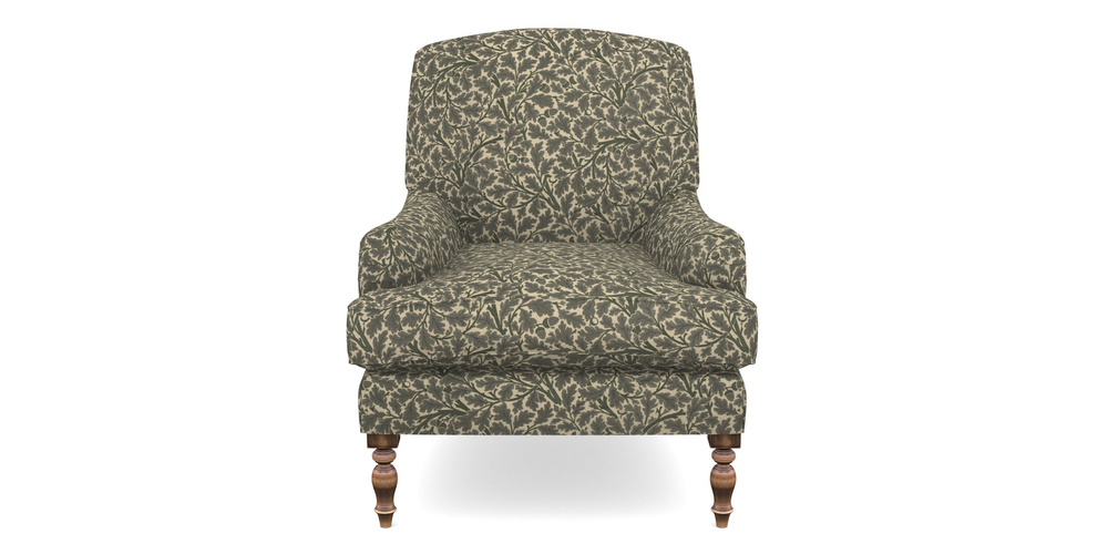 Product photograph of Lyndhurst Chair In V A Drawn From Nature Collection - Oak Tree - Dark Green from Sofas and Stuff Limited