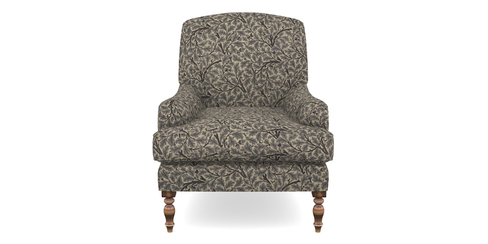 Product photograph of Lyndhurst Chair In V A Drawn From Nature Collection - Oak Tree - Navy from Sofas and Stuff Limited