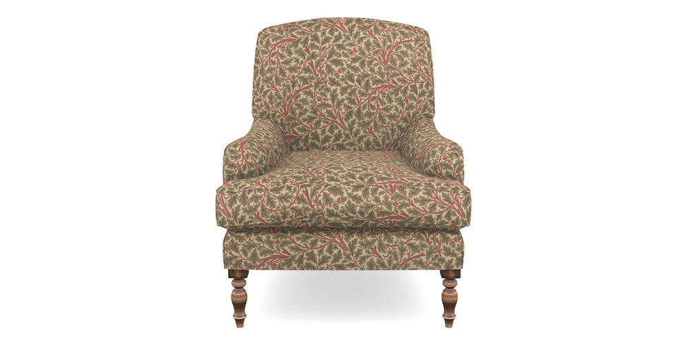 Product photograph of Lyndhurst Chair In V A Drawn From Nature Collection - Oak Tree - Red from Sofas and Stuff Limited