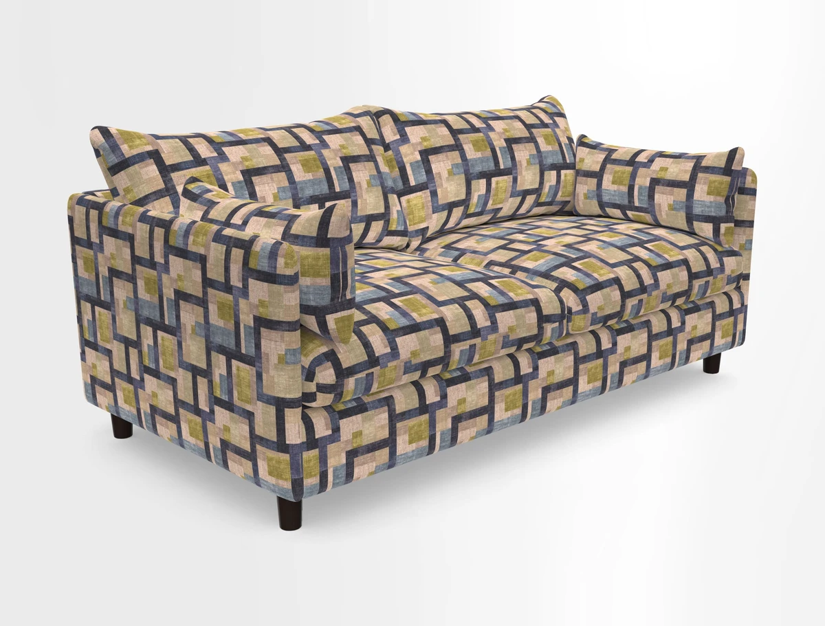 Madehurst 3 Seater Sofa in House Plain Sky. Loose cover option available