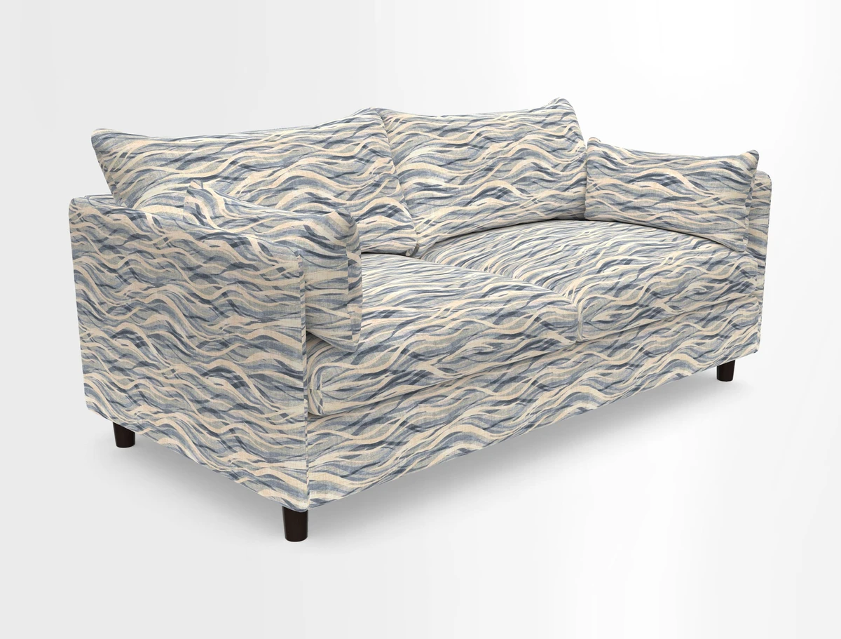 Madehurst 3 Seater Sofa in House Plain Sky. Loose cover option available