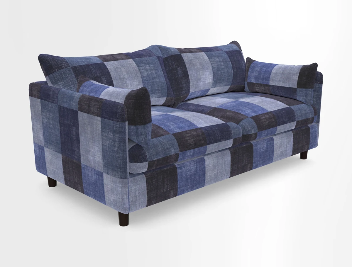Madehurst 3 Seater Sofa in House Plain Sky. Loose cover option available
