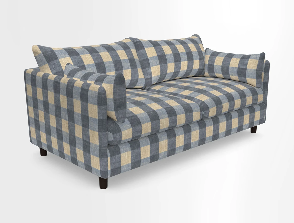 Madehurst 3 Seater Sofa in House Plain Sky. Loose cover option available