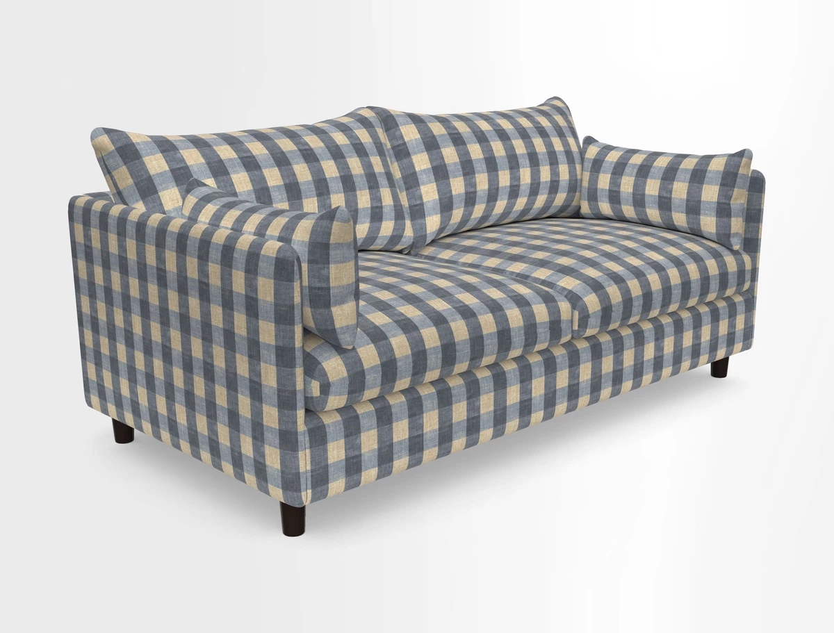 Madehurst 3 Seater Sofa in House Plain Sky. Loose cover option available