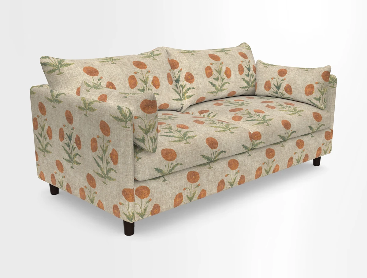 Madehurst 3 Seater Sofa in House Plain Sky. Loose cover option available