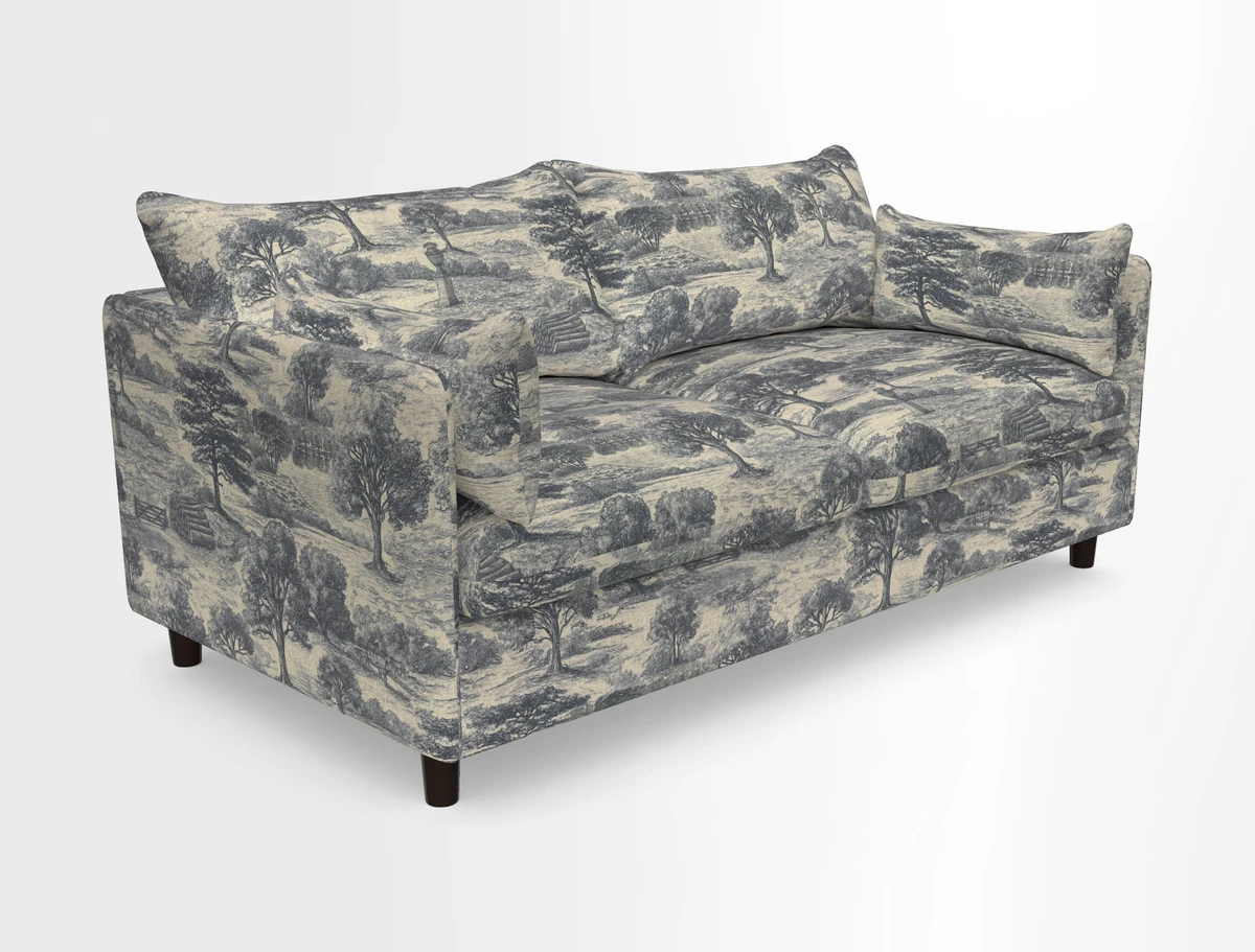Madehurst 3 Seater Sofa in House Plain Sky. Loose cover option available