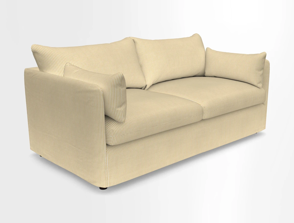 Madehurst 3 Seater Sofa in House Plain Sky. Loose cover option available